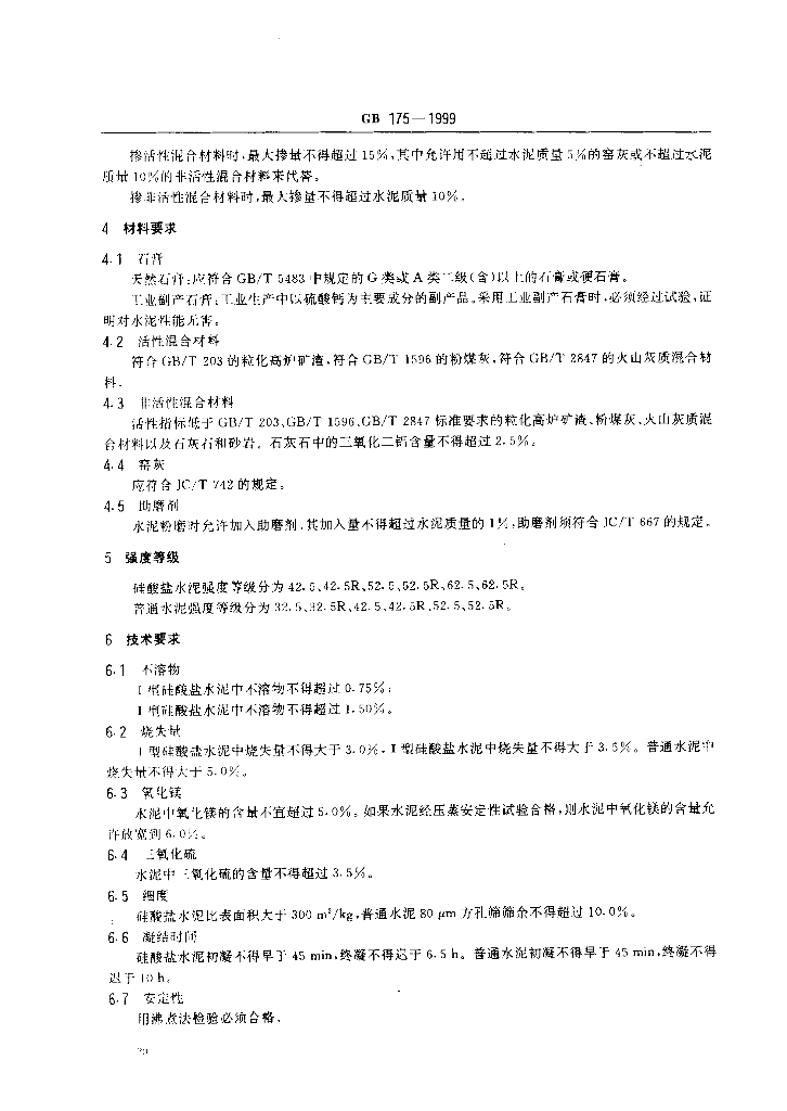 GB 175-1999 标准预览