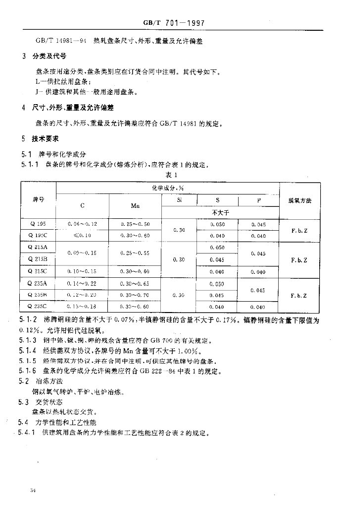 GB/T 701-1997 标准预览