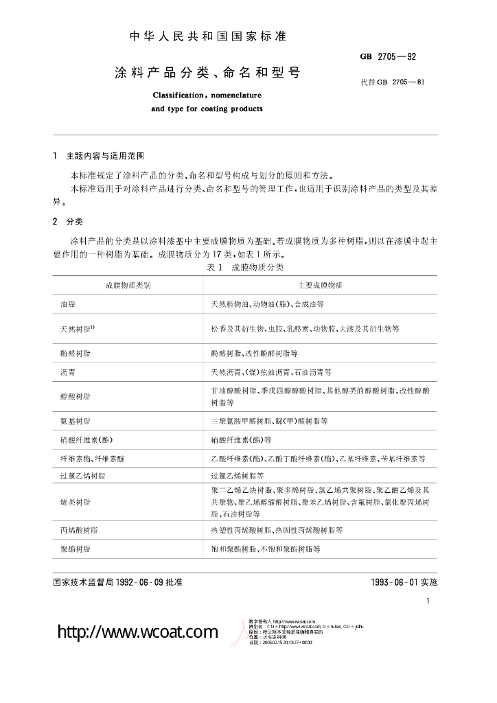 GB/T 2705-1992 标准预览