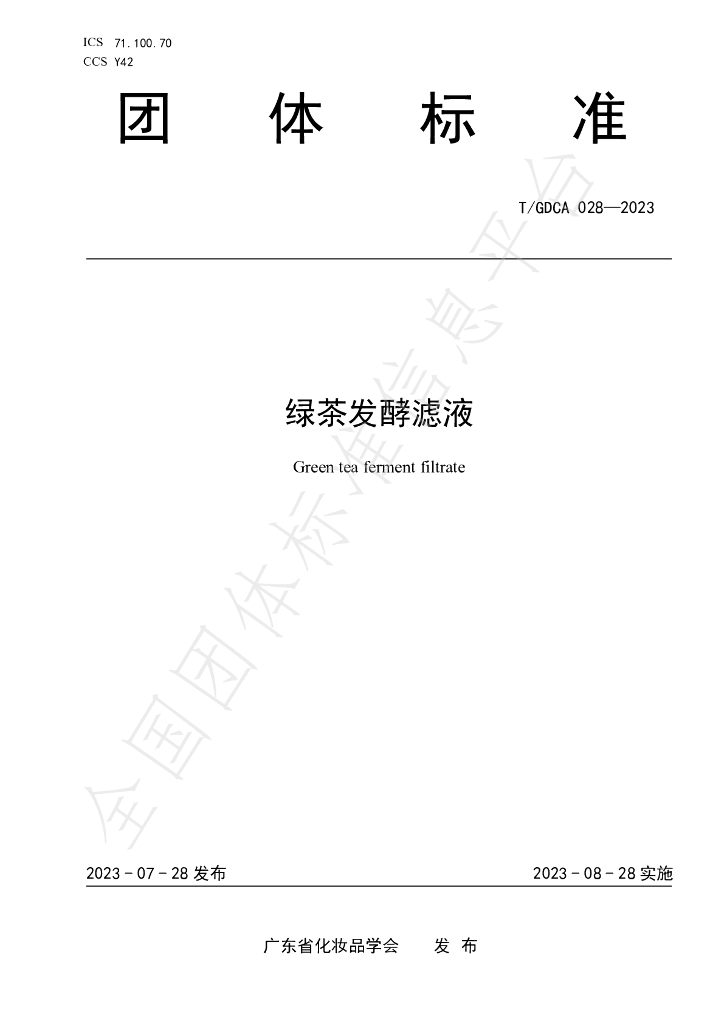 T/GDCA 028-2023 标准预览
