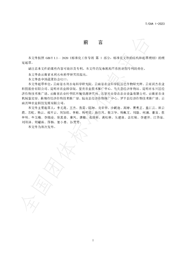 T/CVA 1-2023 标准预览