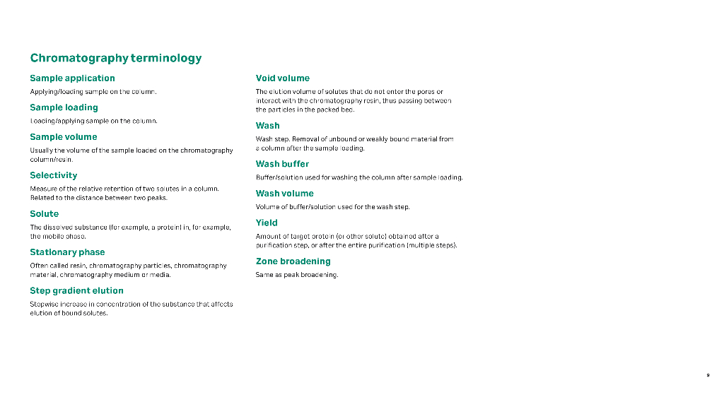 Cytiva思拓凡：尺寸排阻层析 (SEC) 原理和方法（英文版）_第9页