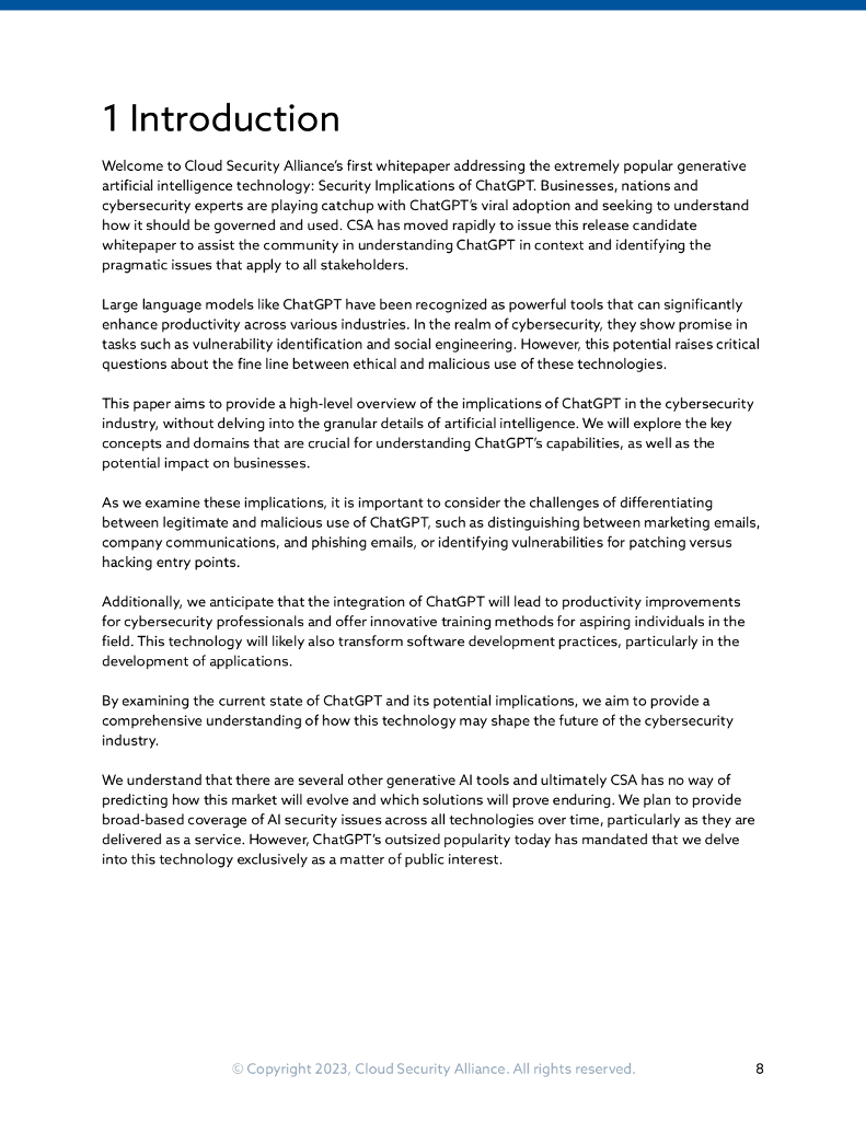 CSA：ChatGPT的安全影响（英文版）_第8页