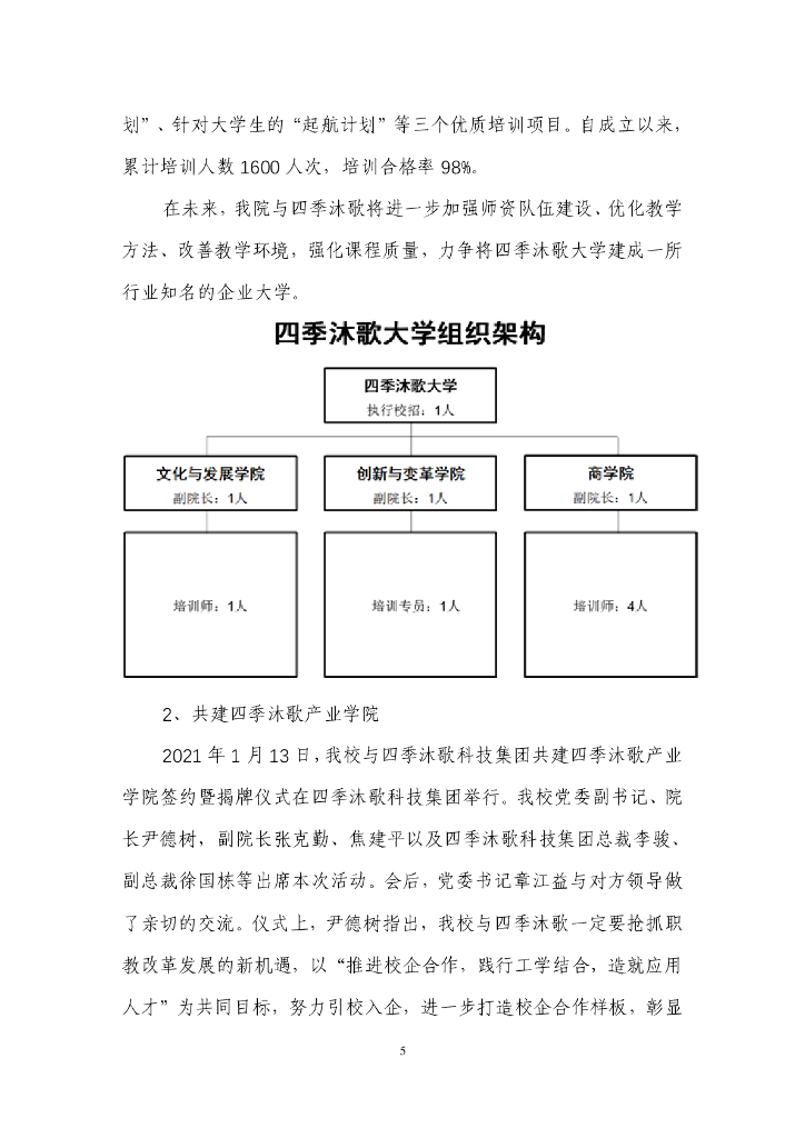 四季沐歌集团参与高等职业教育人才培养年度报告（2022）_第6页