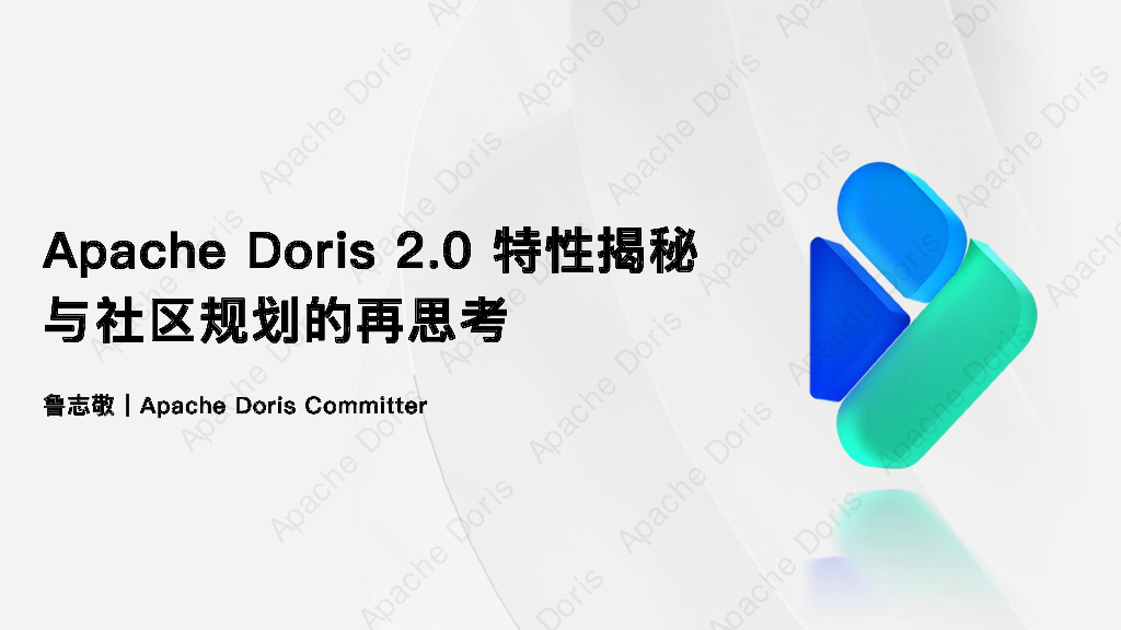 Apache Doris 2.0 特性揭秘与社区规划的再思考