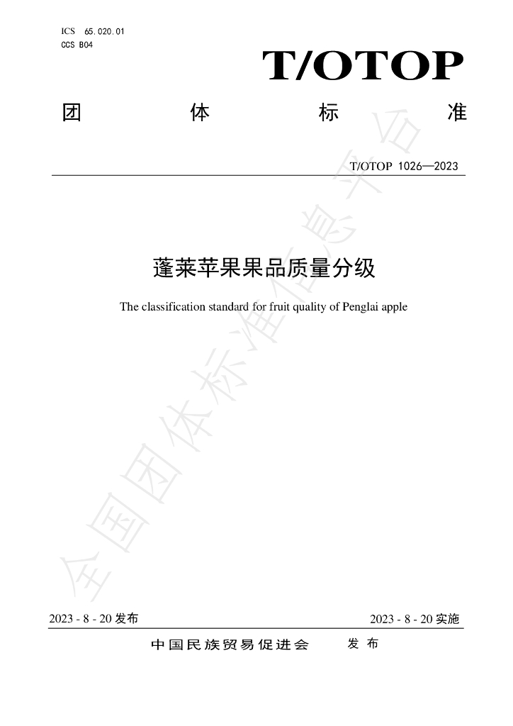 T/OTOP 1026-2023 标准预览