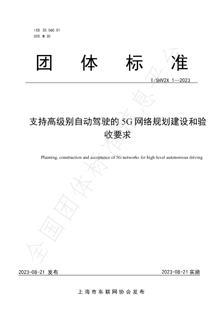 T/SHV2X 1-2023 标准预览