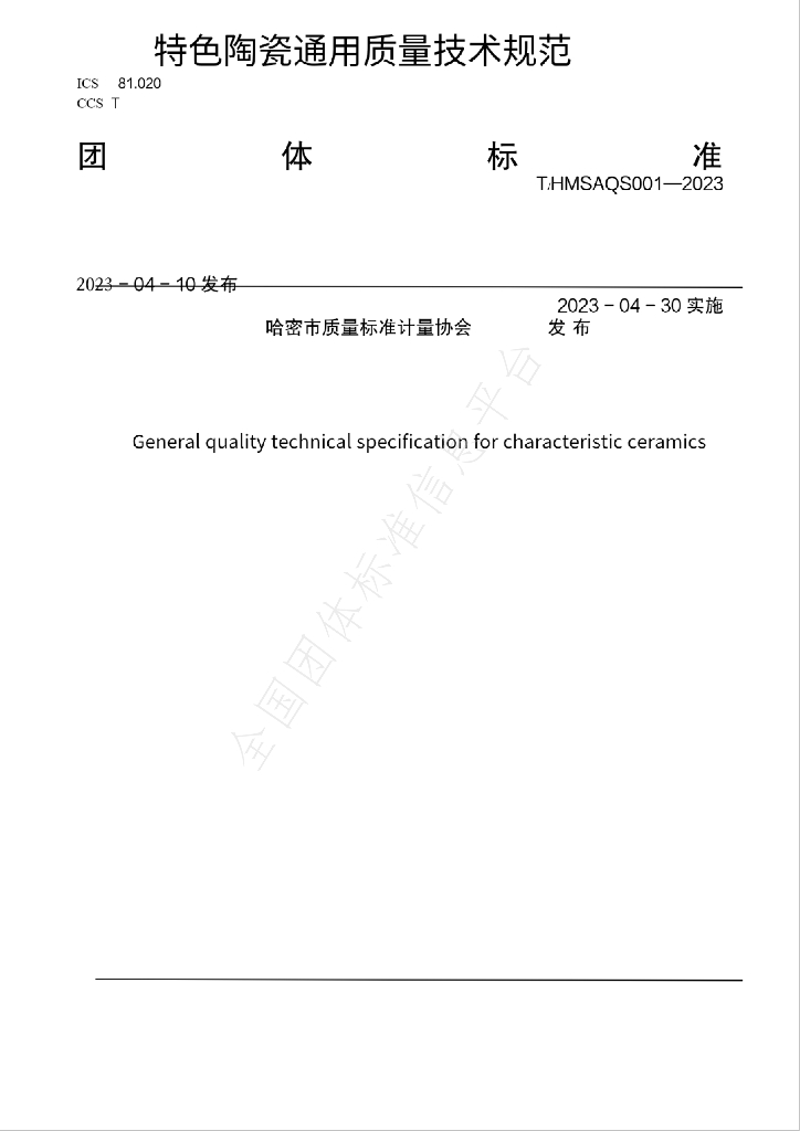 T/HMSAQS 001-2023 标准预览