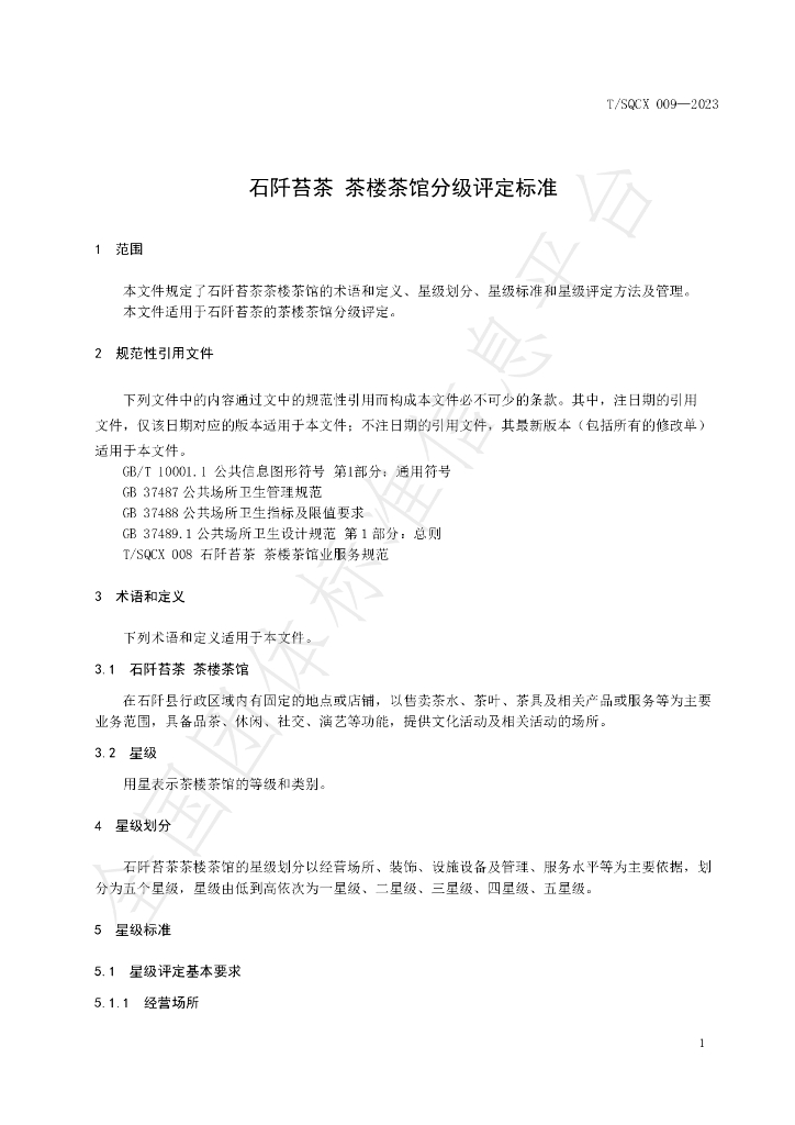 T/SQCX 009-2023 标准预览