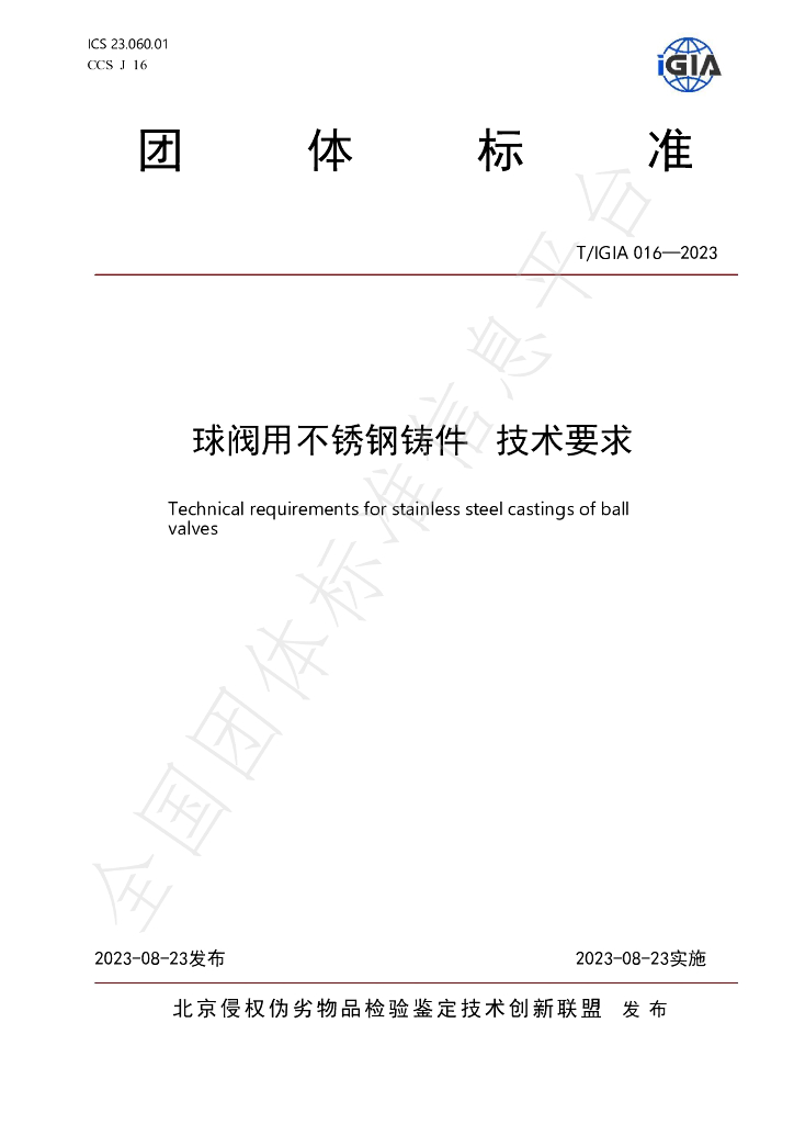 T/IGIA 016-2023 标准预览