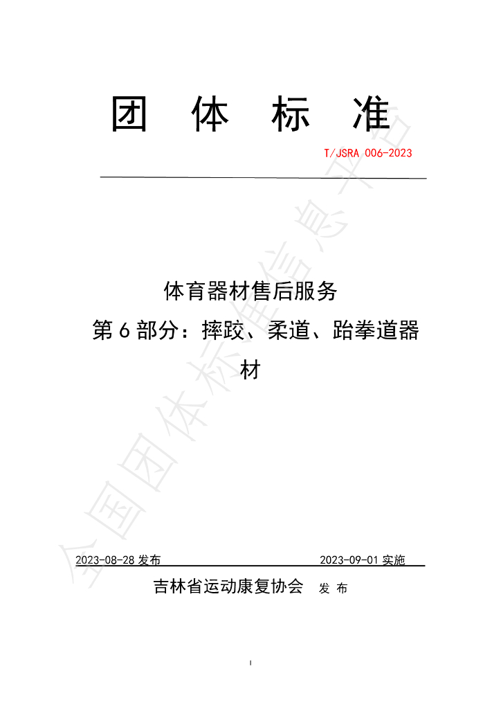 T/JSRA 006-2023 标准预览