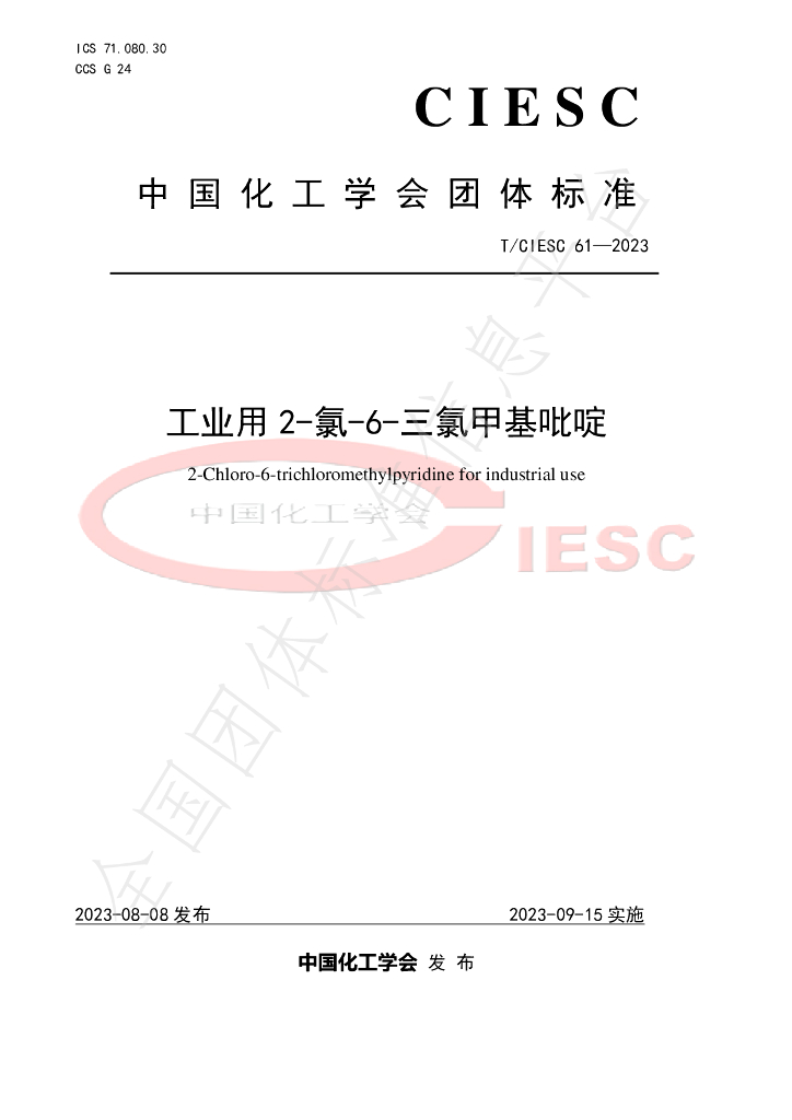 T/CIESC 61-2023 标准预览