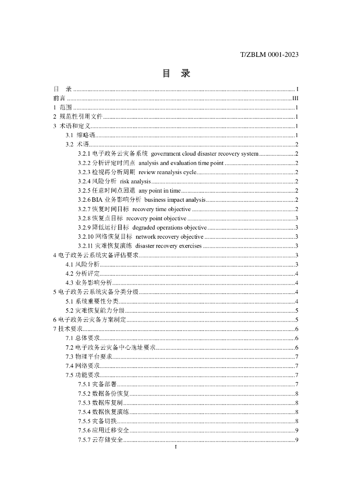 T/ZBLM 0001-2023 标准预览