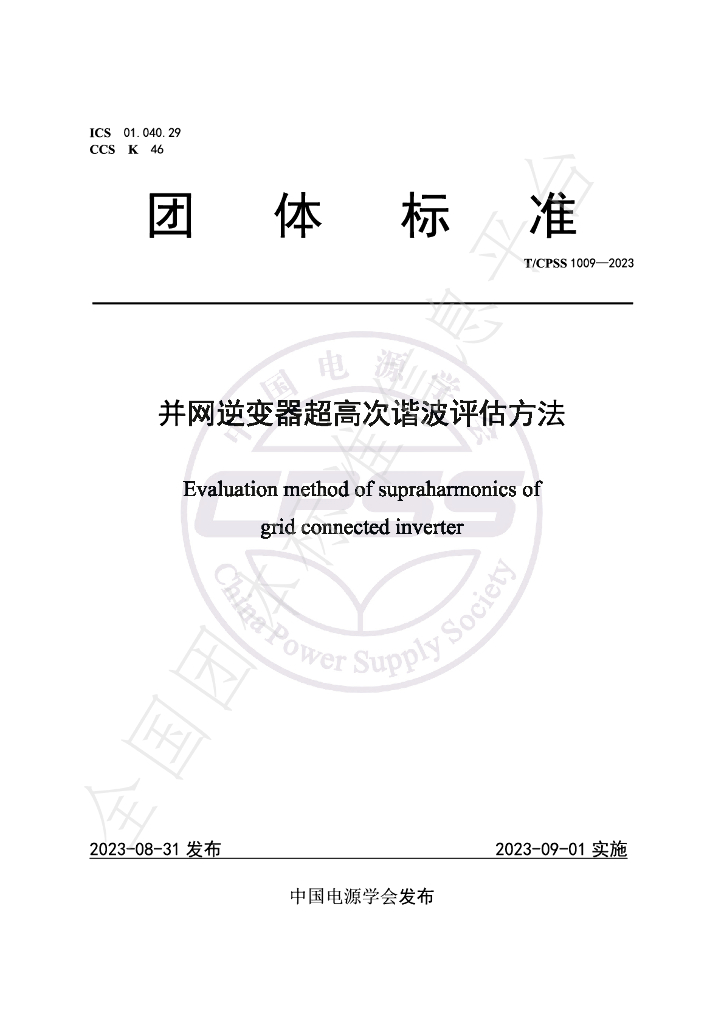 T/CPSS 1009-2023 标准预览