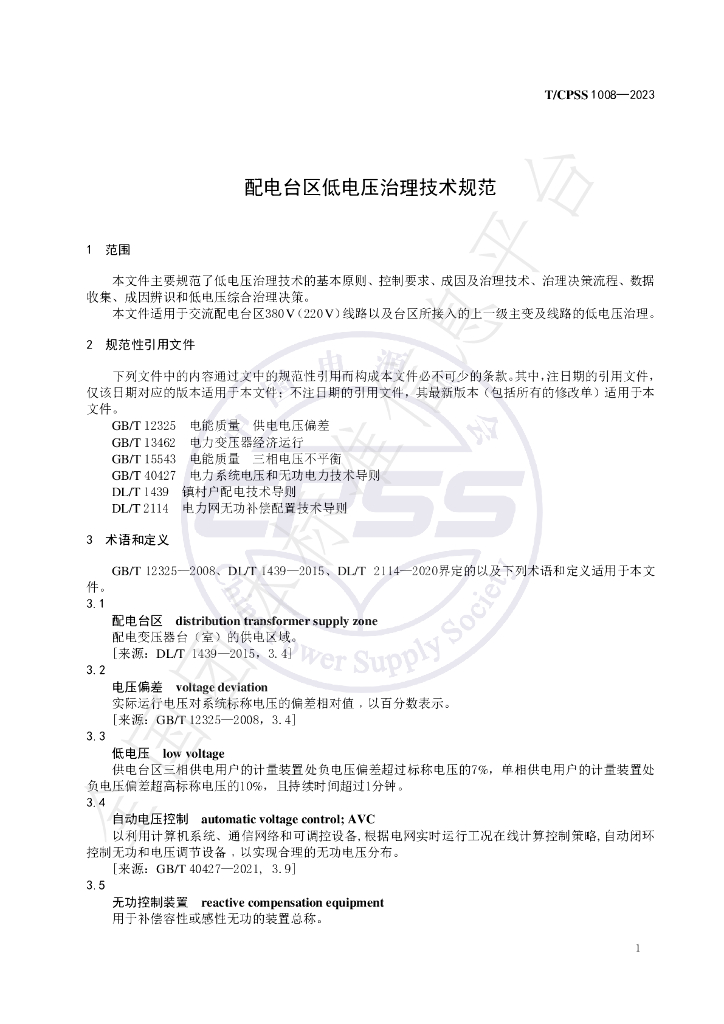 T/CPSS 1008-2023 标准预览