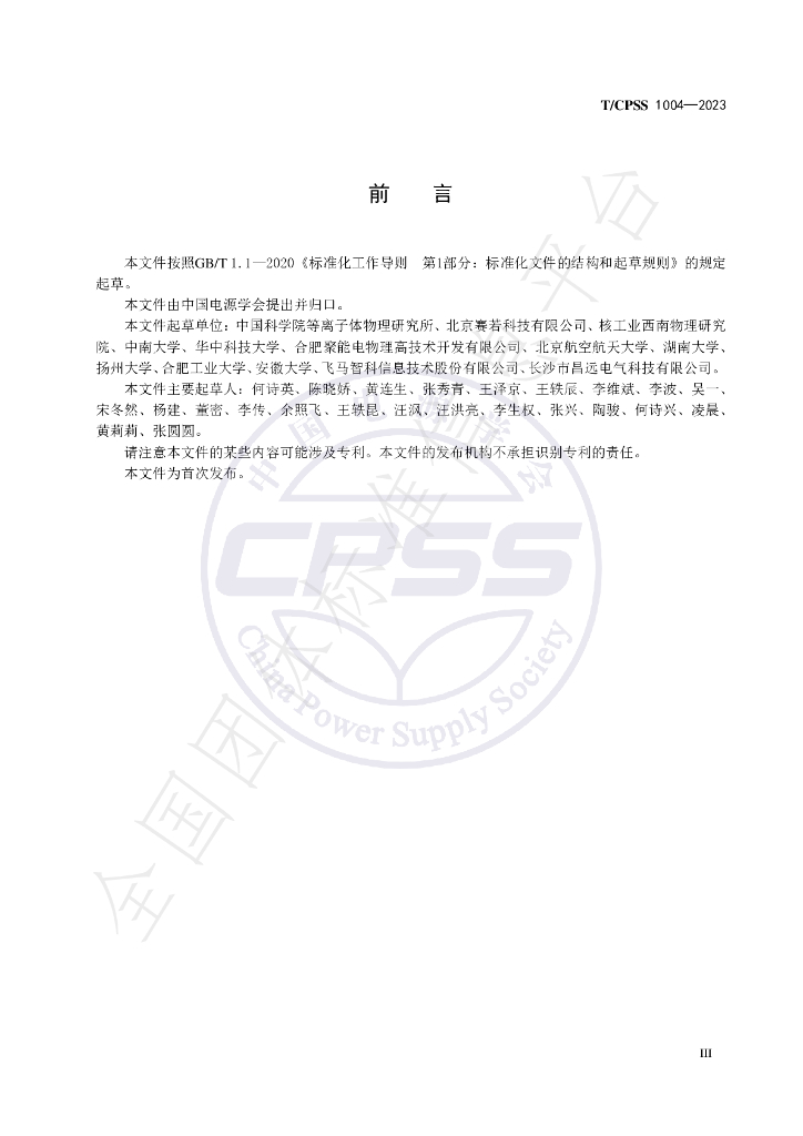 T/CPSS 1004-2023 标准预览