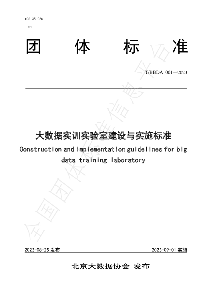 T/BBDA 001-2023 标准预览