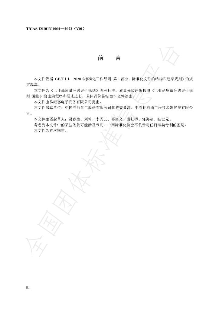 T/CAS ES101310001-2022 标准预览