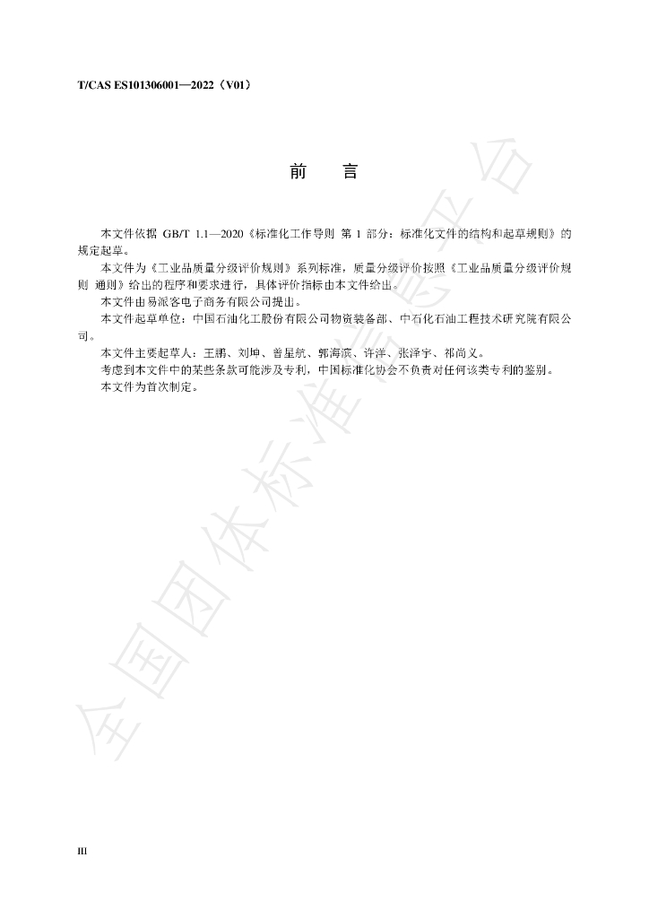 T/CAS ES101306001-2022 标准预览
