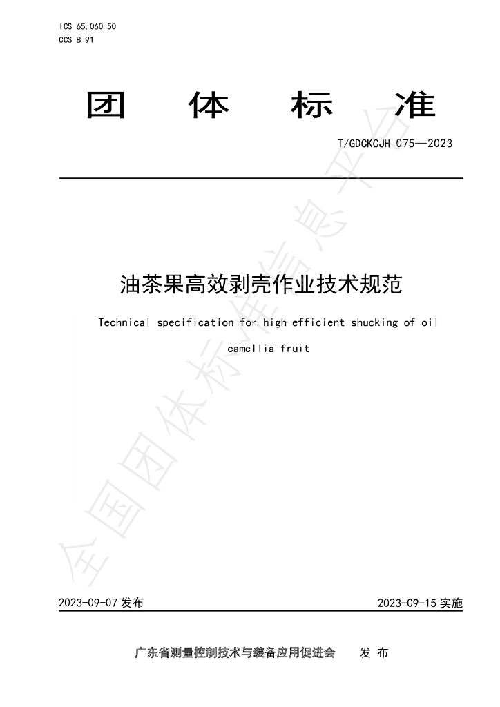 T/GDCKCJH 075-2023 标准预览