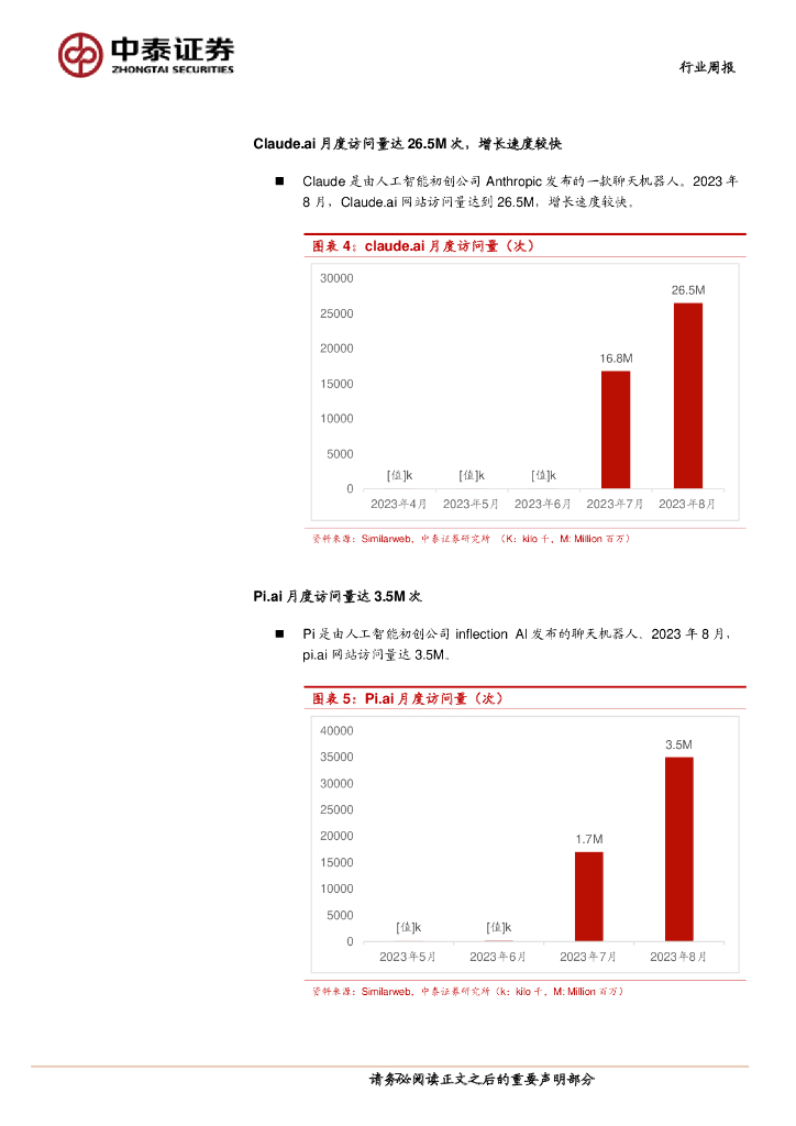 中泰证券：人工智能行业双周报：武汉发布推动AI发展实施方案，ChatGPT企业版强势上线_第7页