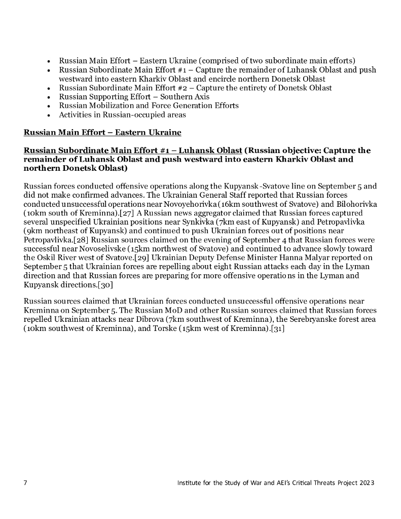美国战争研究所（ISW）：俄罗斯进攻战役评估，2023年9月5日（英文版）_第7页