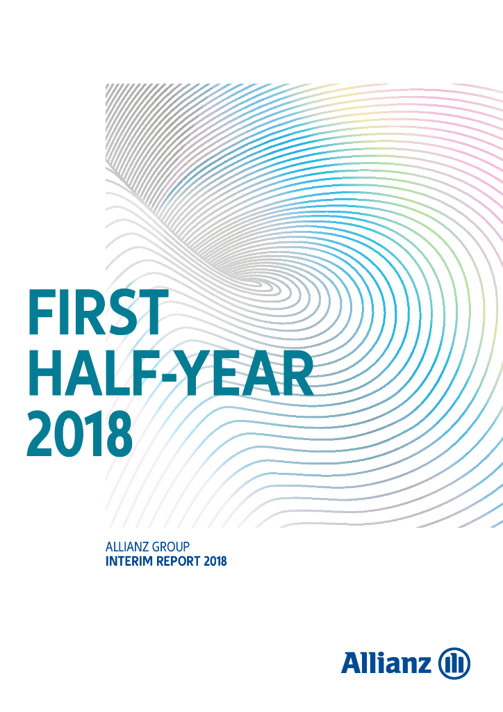 安联保险集团（ALLIANZ）2018年半年度报告（英文版）