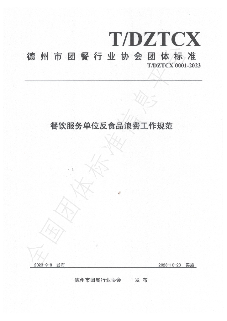 T/DZTCX 0001-2023 标准预览