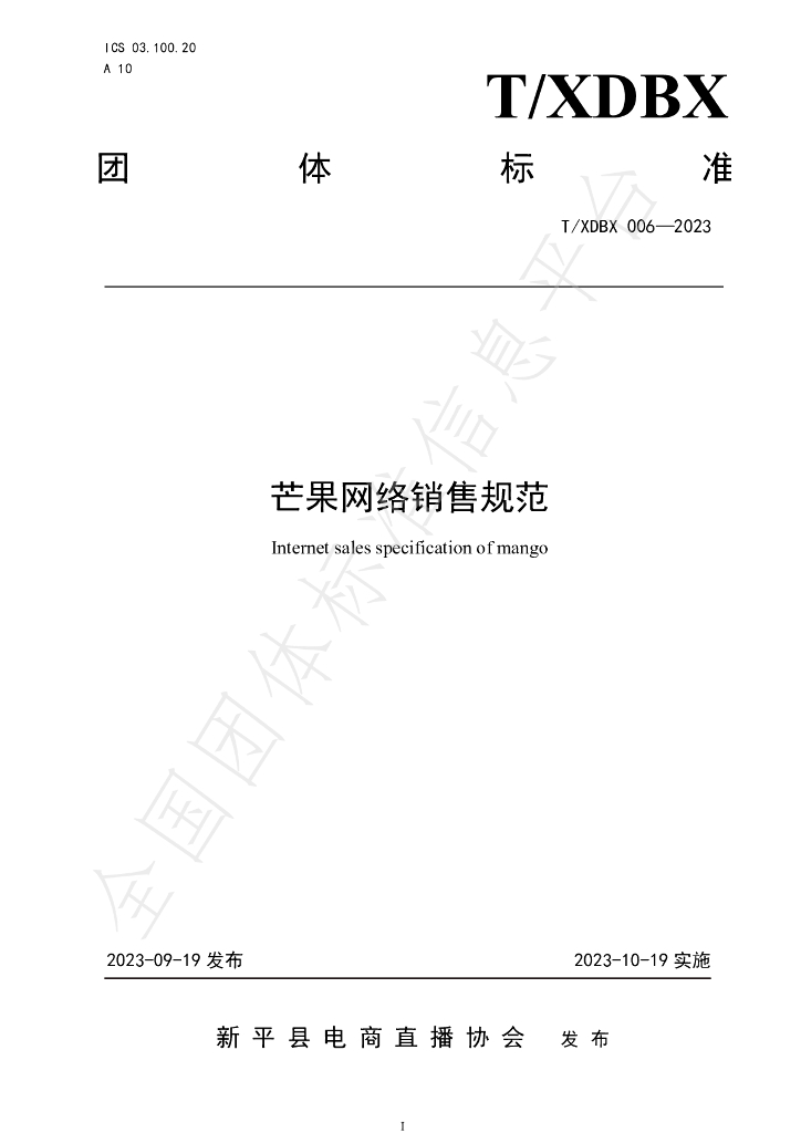T/XDBX 006-2023 标准预览