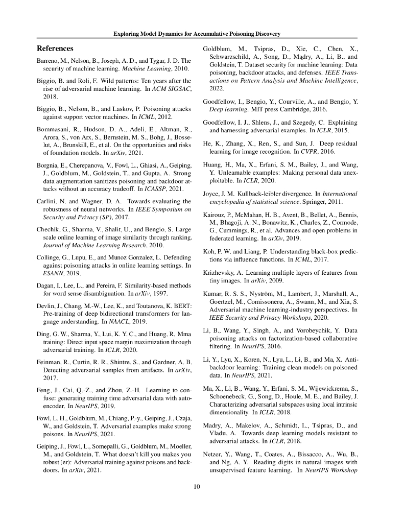 Memorization Discrepancy：利用模型动态信息发现累积性注毒攻击（英文版）_第10页