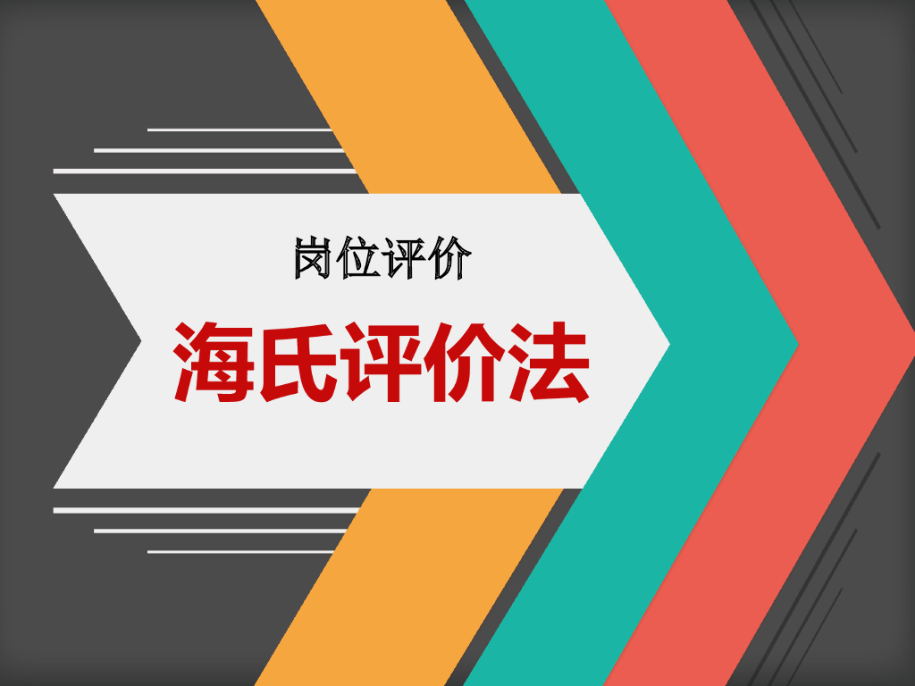 【岗位评估培训】海氏岗位价值评估方案
