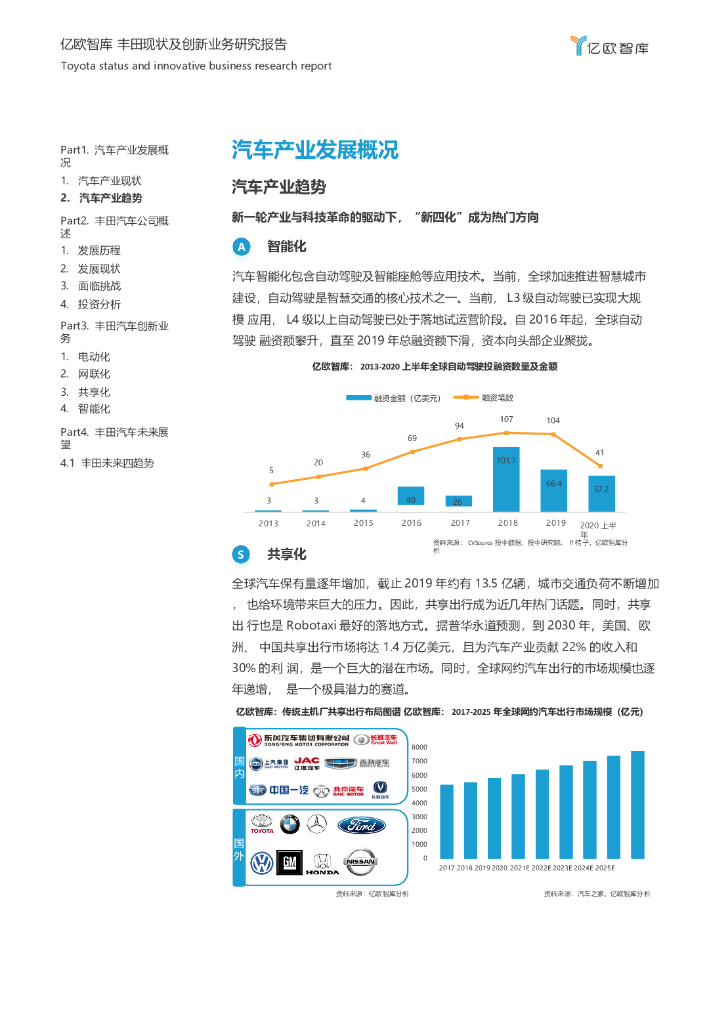 传统车企命运十字路口何去何从—丰田现状及创新业务研究报告_第7页