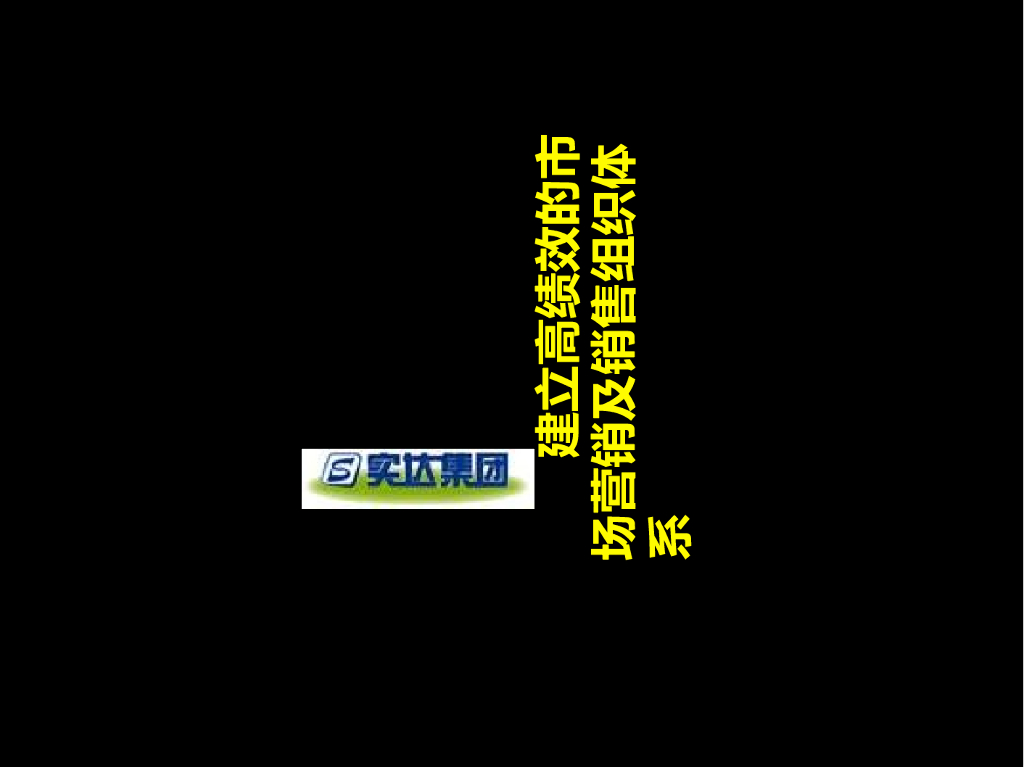 某集团高绩效市场营销及销售组织的体系