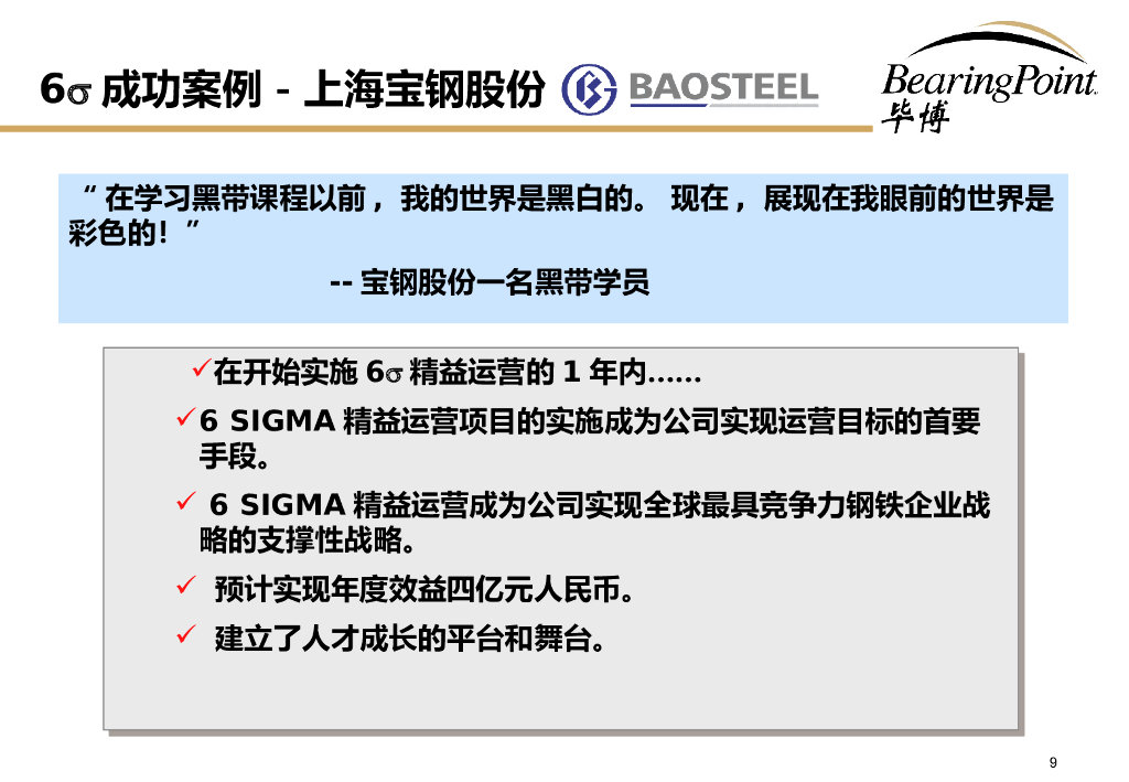 毕博：如何成功实施六西格玛（ 6 SIGMA）_第9页