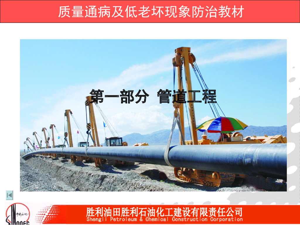 胜利油田管道工程质量通病及低老坏现象防治（76页）