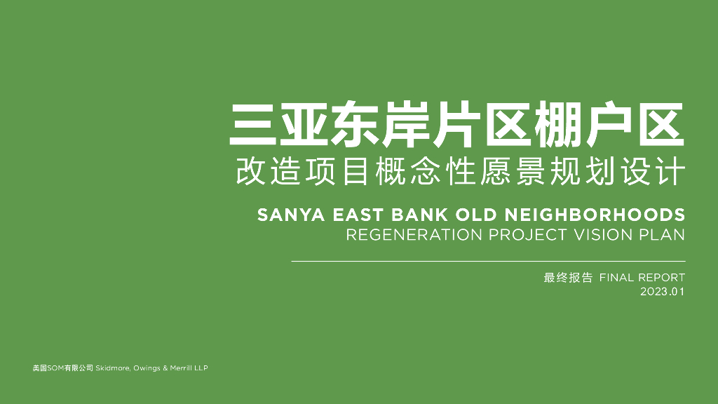 城市片区棚户区改造项目概念性愿景规划设计