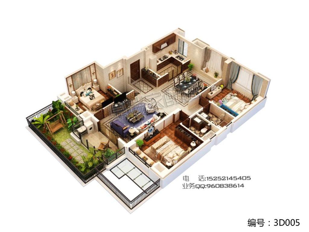 推荐几款家配图户型图psd_第8页