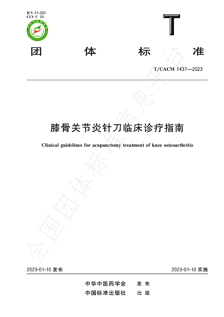 T/CACM 1437-2023 标准预览
