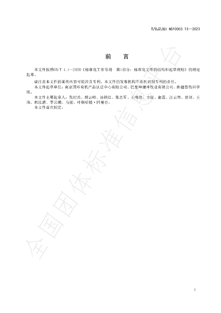 T/XJZJXH NS10003.13-2023 标准预览