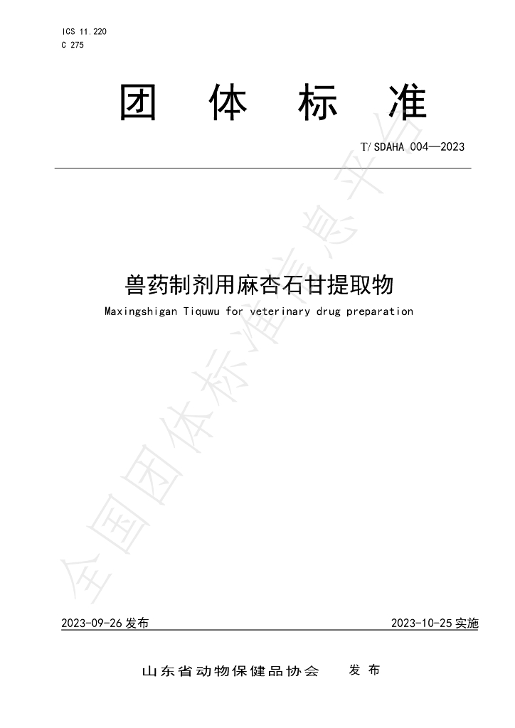 T/SDAHA 004-2023 标准预览