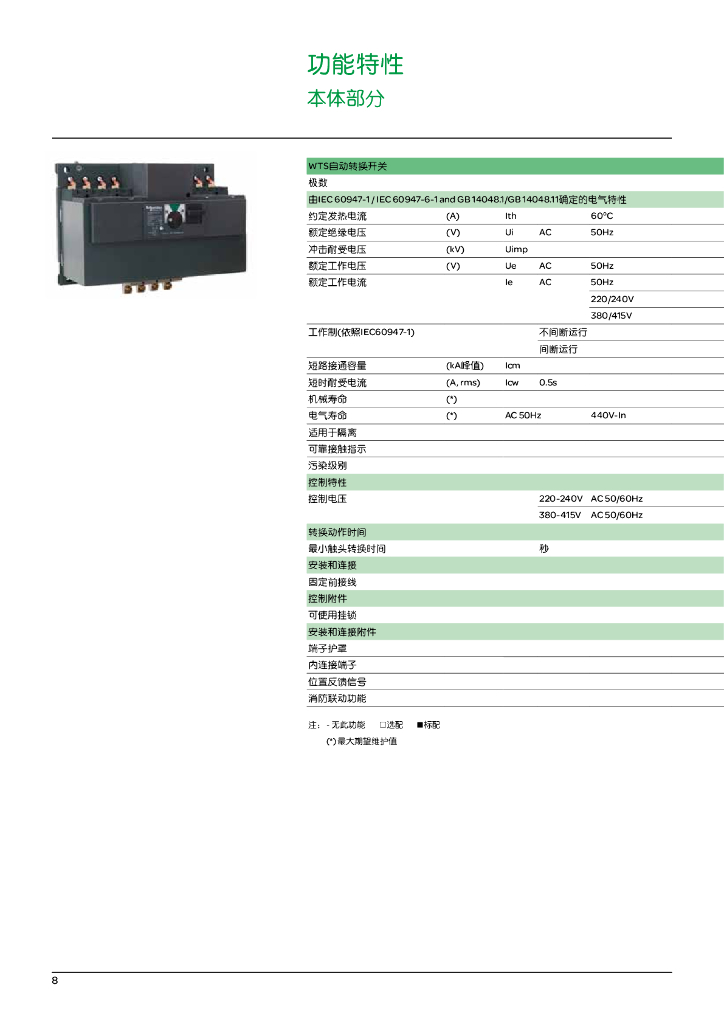 施耐德电气WTS自动转换开关32-5000A产品目录2015_第9页