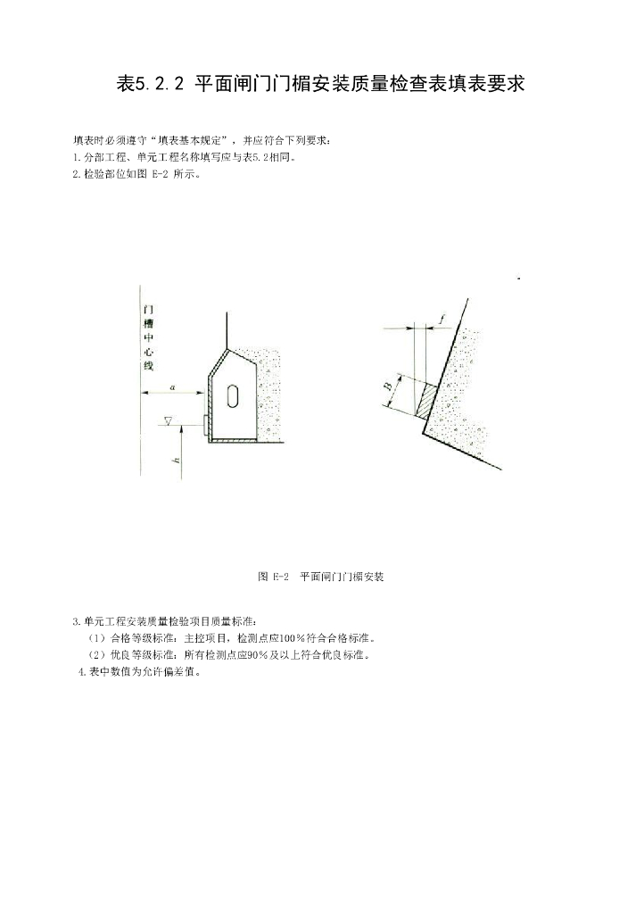 水利平面闸门埋件安装质量验收评定表18P_第6页