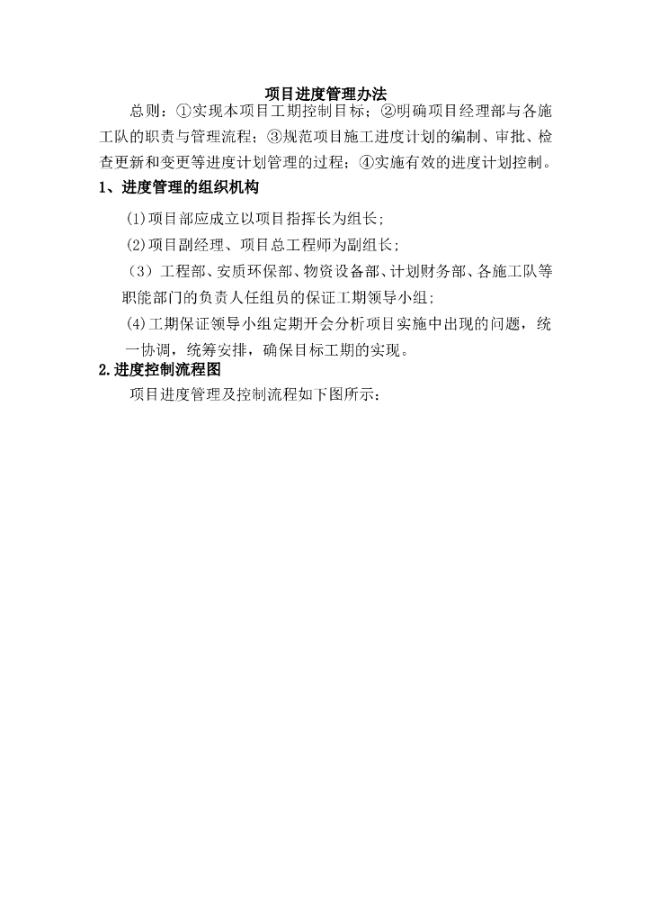 建筑工程项目进度的管理办法