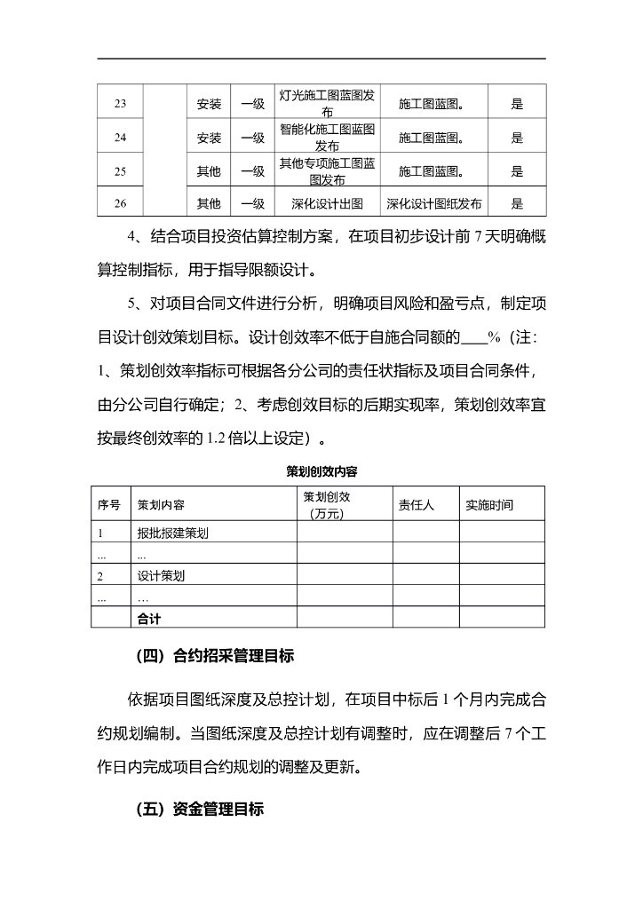 EPC项目前期目标管理责任书_第8页