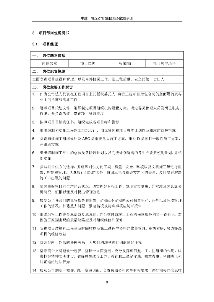 中建项目部组织管理手册（69页）_第10页