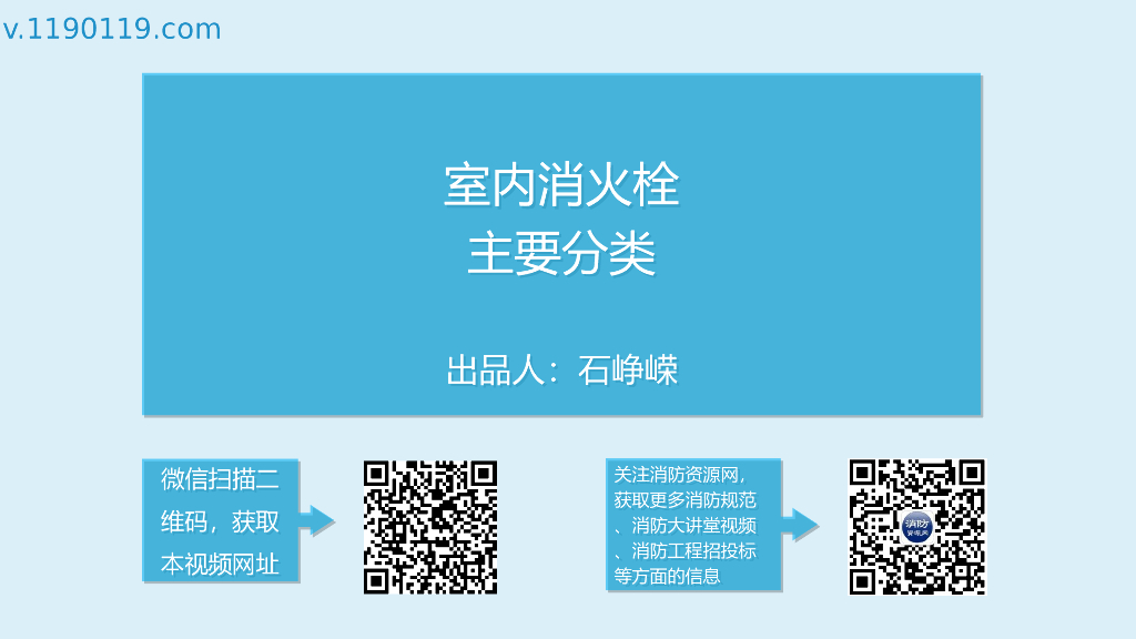 室内消火栓|主要分类