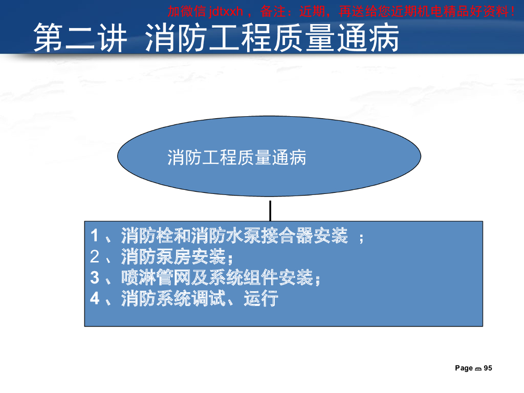 消防工程质量通病