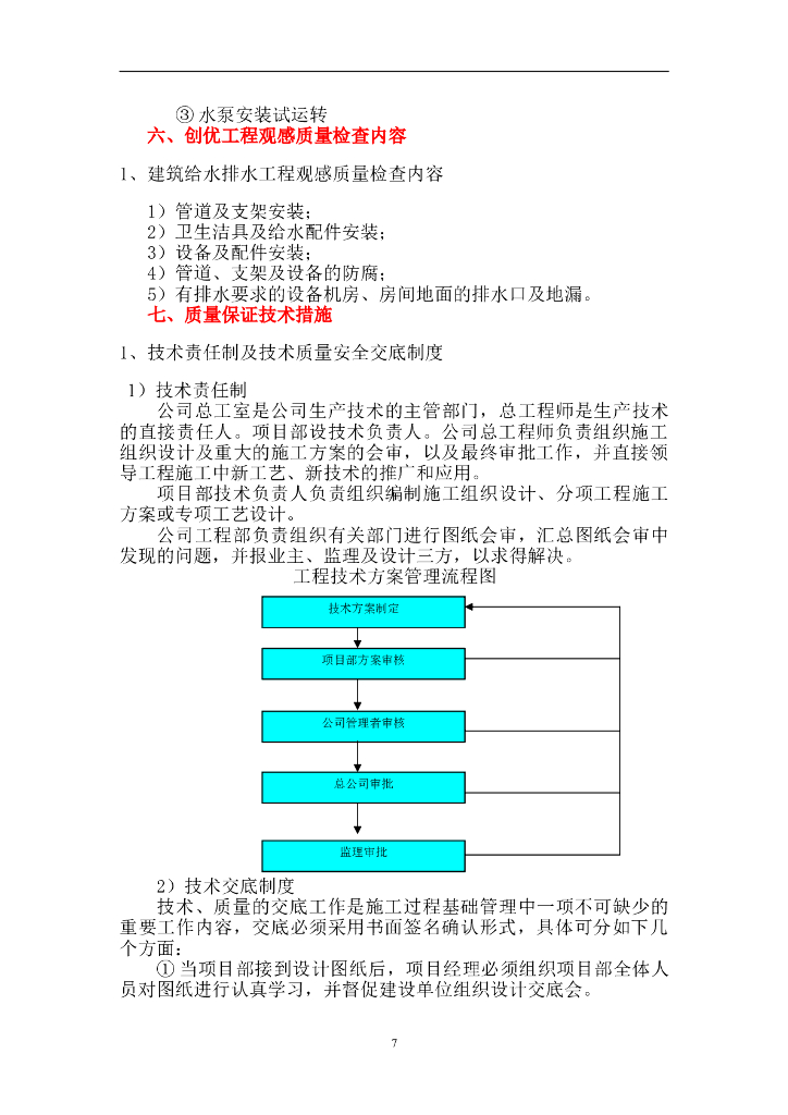 给排水机电安装工程创优方案_第7页