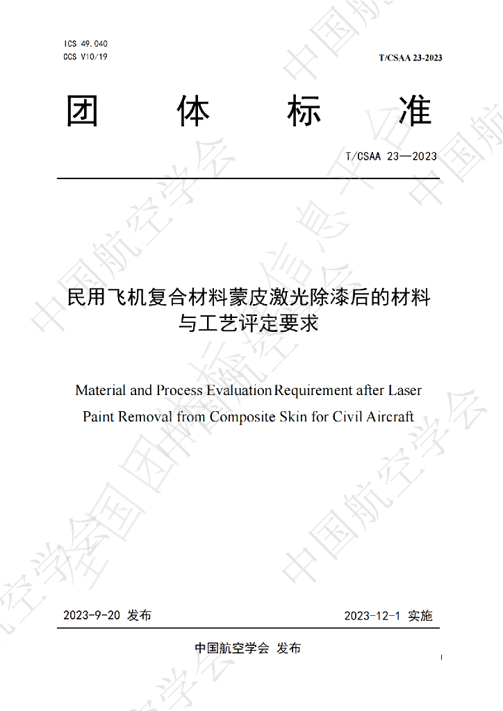 T/CSAA 23-2023 标准预览