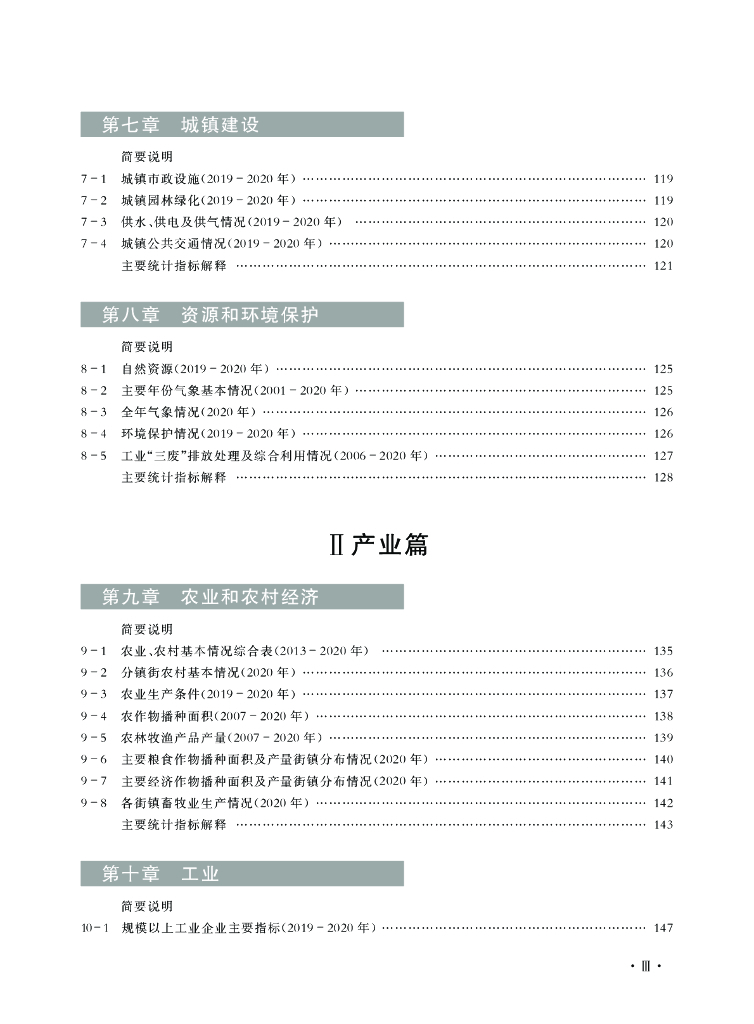 重庆市北碚区统计年鉴（2021年）_第9页